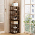 | VIENE CON SOLO 5 NIVELES  ( DIFERENTE A LA PRIMERA IMAGEN ) Estante Alto y Angosto para Espacios Pequenos | Organizador para Entrada, Closet y Esquina | Apilable DIY