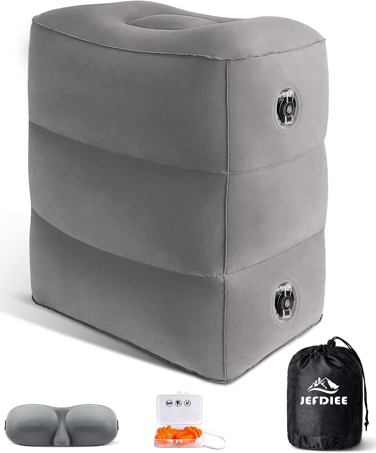 Almohada Inflable Reposapiés JefDiee – Cama Infantil con Forma de Avión para Viajes, Oficina y Hogar