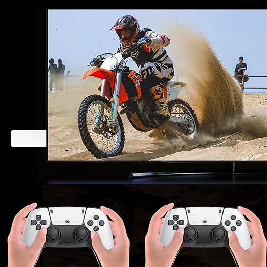 M15 Retro Game Stick, 4K HDMI Output & Wireless Controller Plug and Play Video Game Console with 30000+ Games, Arcade Game Console