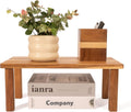RiLiKar Acacia Wooden Desktop Organizer Shelf Kitchen Cabinet and Counter Riser Display Shelf for Top of Desk Home Office Bathroom Coffee Table Display Stand