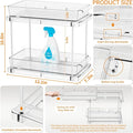 Organizadores Bajo el Lavabo Yieach 4 Pack — Acrílico Transparente con Cajones Deslizantes para Baño y Cocina