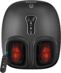 Masajeador de pies Shiatsu COMFIER con calor para neuropatía, fascitis plantar | Shiatsu Deep Kneading Feet Massage Machine with Remote, 5 Compression Levels, 3 Kneading Speeds, 2 Heat Levels, Size 13