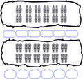Kit de 24 piezas de taqués de balancines y juntas de tapa de válvulas compatible con Dodge Journey Challenger Durango Avenger Ram 1500 Grand Cherokee Wrangler 11-20 y Chrysler 200 300 11-19. Números de pieza: 5184296AH, 5184332AA, 5184596AE y 5184331AC.