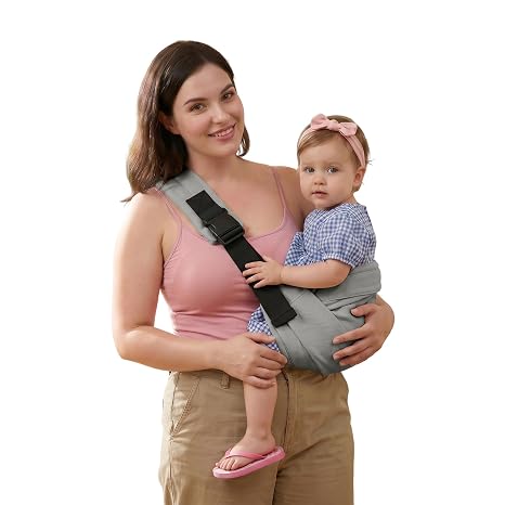 Portabebés ajustable, portabebés para recién nacidos a niños pequeños, para bebés de 8 a 40 libras, portabebés para niños pequeños, color gris