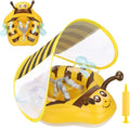 Swimbobo Inflatable Baby Swim Float with Sun Canopy Size Improved Infant Pool Floaties Swimming Pool Toys