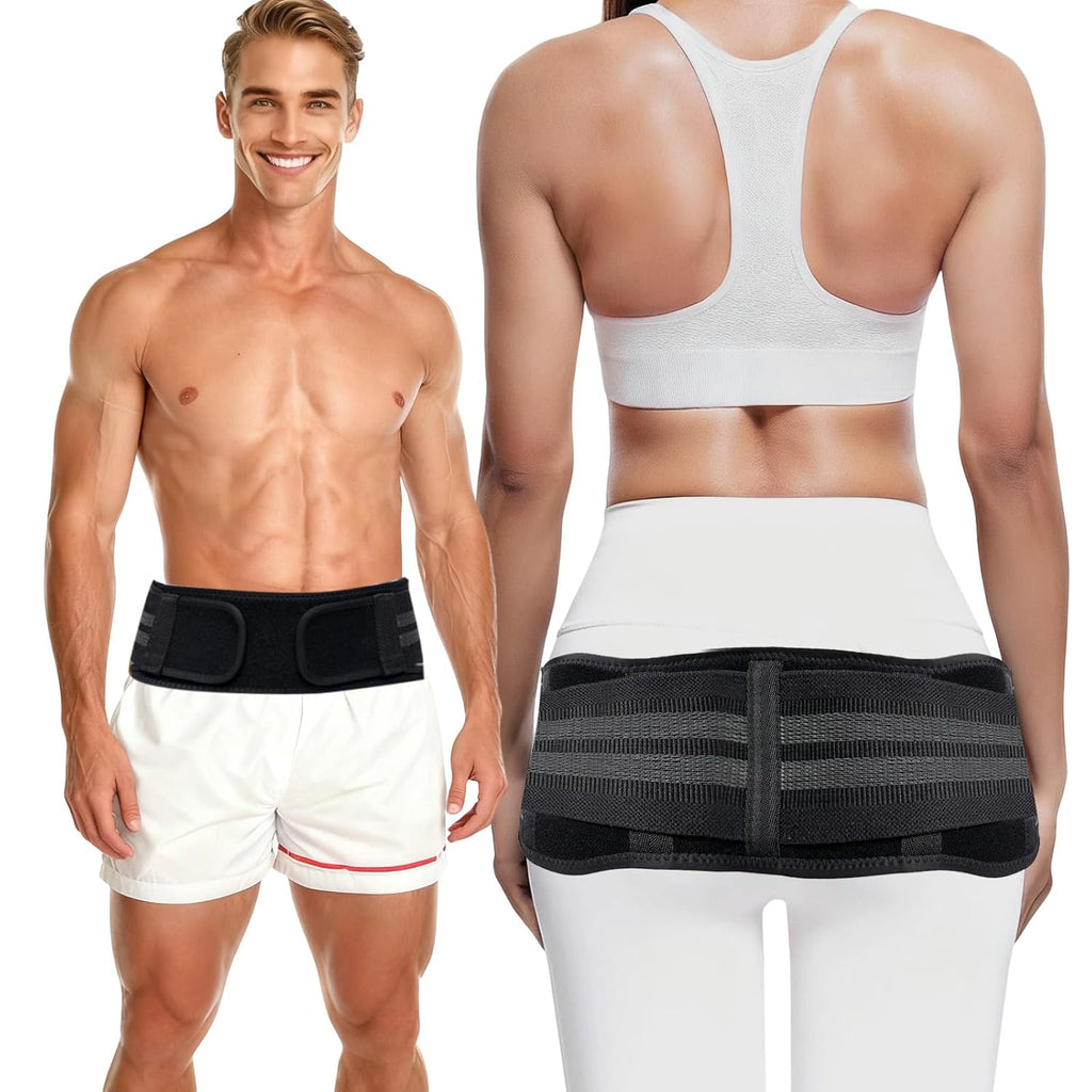 Powerful SI Joint Belt for Women and Men,Adjustable Sacroiliac Belt for Relief Sciatic,Pelvic,Lower Back,Leg and Sacral Nerve Pain,Strong Hip Brace for Trochanteric Bursitis,Sacrum Pain(Medium)