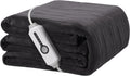 Electric Heated Blanket 72"x84" Full Size, Soft Coral Fleece with 4 Heating Levels and 10 Hours Auto-Off, Machine Washable, Cozy Plush Fabric for Home, Dark Gray