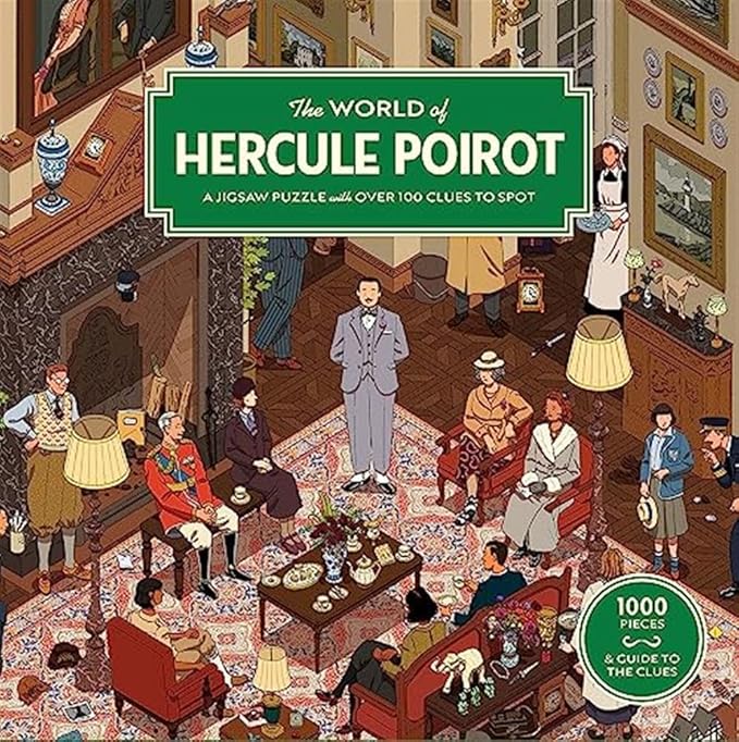 Rompecabezas El Mundo de Hercule Poirot | 1000 Piezas | Agatha Christie