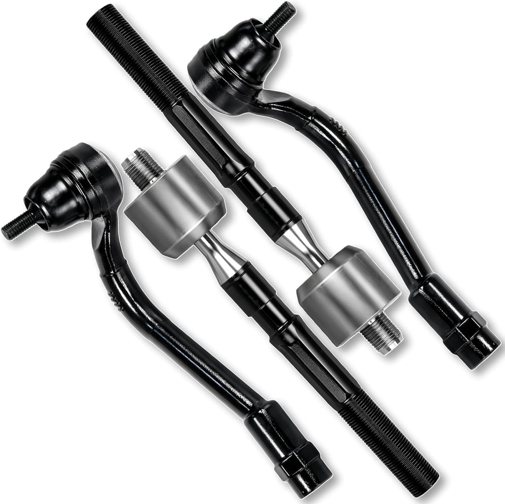USADO-Torsiva Juego de 4 piezas de rótulas de dirección delanteras exteriores e interiores, compatibles con Kia Cadenza Optima y Hyundai Azera Sonata 2011 2012 2013 2014 2015 2016 #OE ES800717 ES800718 EV800974