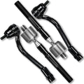 USADO-Torsiva Juego de 4 piezas de rótulas de dirección delanteras exteriores e interiores, compatibles con Kia Cadenza Optima y Hyundai Azera Sonata 2011 2012 2013 2014 2015 2016 #OE ES800717 ES800718 EV800974