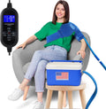 Sistema de máquina de crioterapia con temporizador programable, máquina de hielo para la recuperación postoperatoria del hombro, almohadilla de compresión grande para el hombro, portátil, bomba silenciosa
