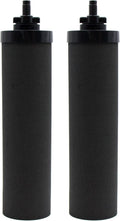 Filtro de agua de repuesto Larayci para filtros de carbón activado negro Berkey® BB9-2, compatible con el sistema de filtración de agua por gravedad Berkey®, paquete de 2