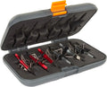 Caja y organizador para puntas de flecha Allen Company Titan - Capacidad para 6 puntas de flecha con un ancho cerrado de hasta 3,5 cm (1-3/8") - Almacenamiento exterior para accesorios de arco, arco compuesto y ballesta - Gris/Naranja