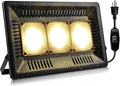 Lámpara LED impermeable Relassy de 450 W, similar a la luz solar, de espectro completo, para exteriores, con funcionamiento silencioso y disipación de calor para plantas de interior y exterior: plántulas, crecimiento, floración y fructificación.