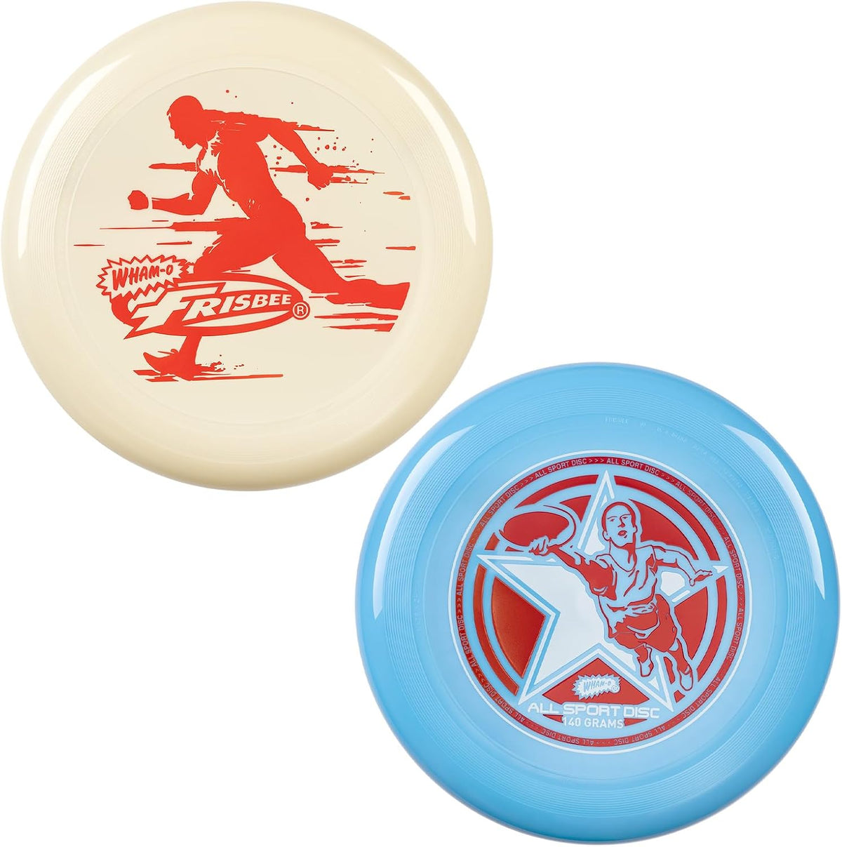 Wham-O Frisbee All Sport Disco Volador 140g | 25 cm Agarre Antideslizante | Juegos al Aire Libre en Familia