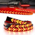 Barra de Luz LED OJJ para Porton de Camioneta 60 pulg | Senal de Freno, Reversa y Direccion | Rojo y Ambar Secuencial | Flexible y a Prueba de Agua