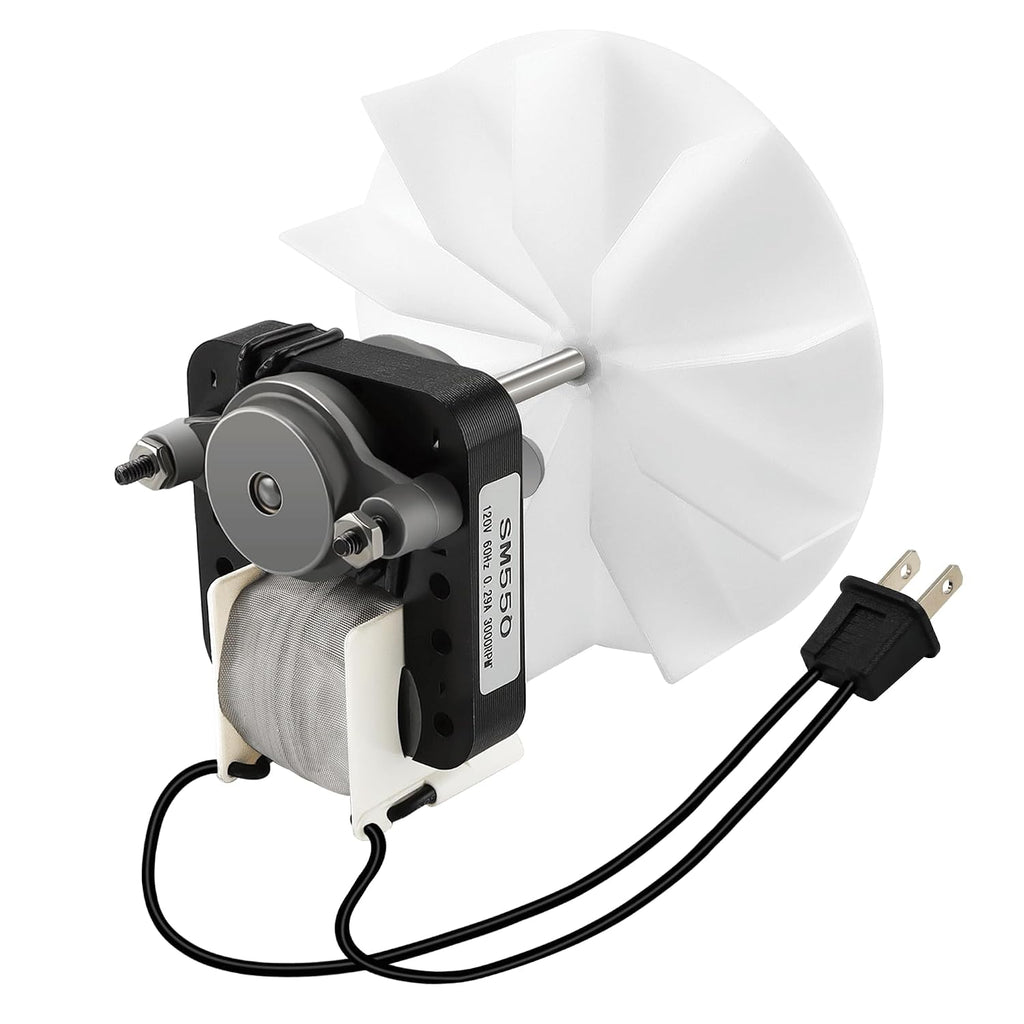 Motor de ventilador de baño universal de repuesto - Kit de motor de ventilador eléctrico SM550 - Reemplazo para Nu-Tone Br-oan 50 CFM 120V 3000 RPM - Reemplaza C01575 65100 EM550 EM750, mejorado por PANDEELS