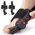 Corrector de juanetes Recovist para mujeres y hombres - Férula ortopédica para el dedo gordo del pie, para aliviar el dolor de hallux valgus, para el dedo en martillo, para pies izquierdo y derecho - 2 piezas, color negro 