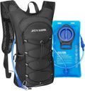 Mochila de hidratación JOYHILL con bolsa de agua de TPU de 2 litros para acampar, correr, andar en bicicleta y hacer senderismo (2 litros + mochila).