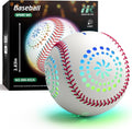 HYES Light up Baseball with LED Rechargeable, 9 Lighting Modes Glow in The Dark Baseball, Official Size Leather Weighted Baseballs for Day Night Indoor Outdoor, Sport Game for Boy 8-12
