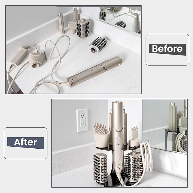 Organizador de Accesorios Truvalent para Dyson Airwrap y Shark FlexStyle — Pared o Encimera