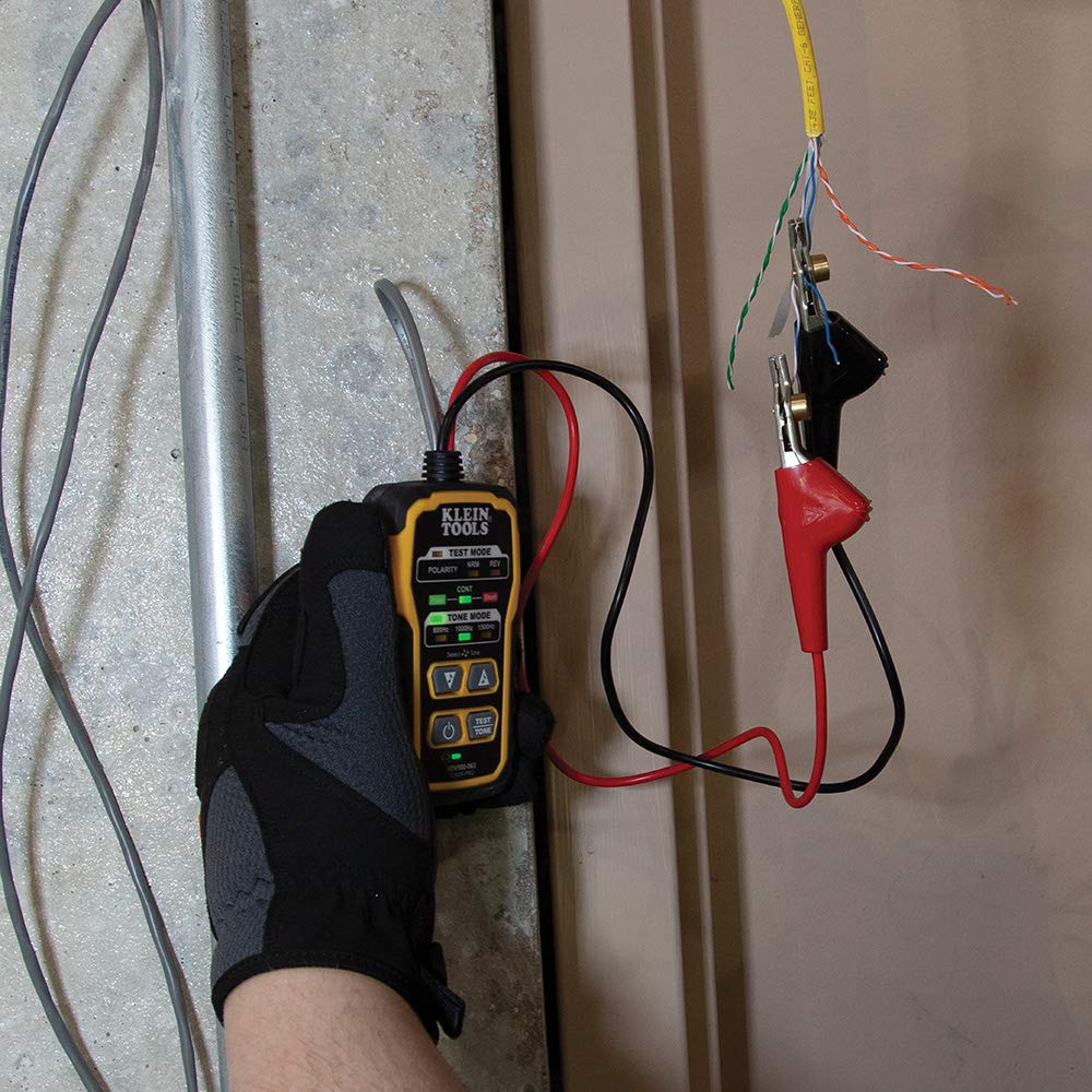 Klein Tools - Kit de generador de tono y sonda para rastreo de cables VDV500-820, probador de continuidad para cables Ethernet, teléfono, bocina, coaxiales, de video y de datos, RJ45, RJ11, RJ12