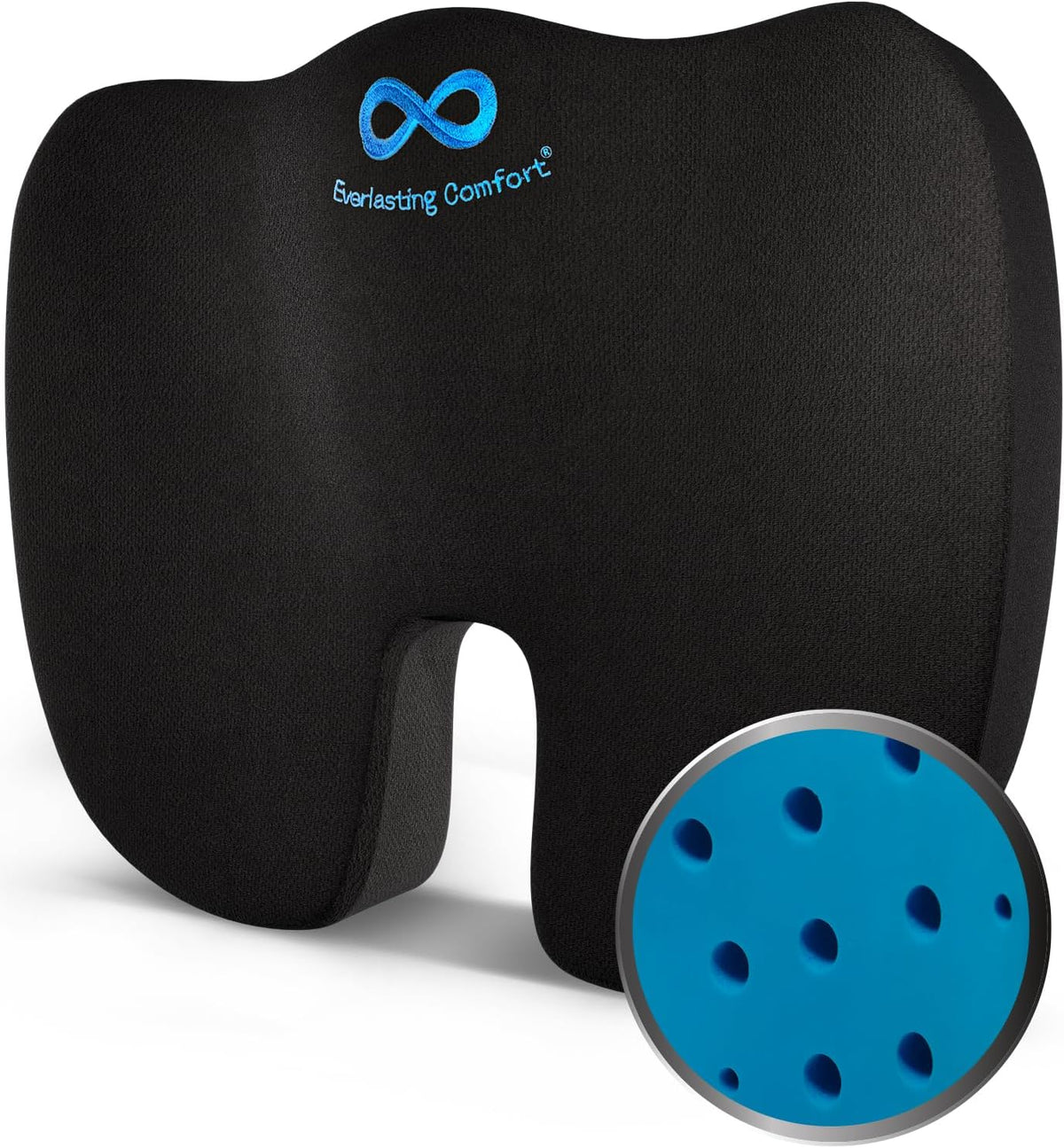 Everlasting Comfort Cojín ergonómico de Espuma viscoelástica - Cojín para Silla de Oficina Relleno de Gel