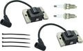 Paquete de 2 módulos de bobina de encendido 32-584-06-S para motores de cortacésped Kohler KT600 KT610 KT715 KT725 KT730 KT735 KT740 ZT710 ZT720 ZT730 con bujía