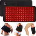Almohadilla de terapia de luz roja infrarroja para dolor corporal, terapia profunda NIR para espalda, rodillas, manos y pies, portátil, 660 nm, 850 nm, cinturón de terapia de luz con calefacción para el hogar, regalo para mujeres y hombres. 