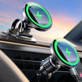 LISEN para cargador de coche MagSafe de 15 W, cargador inalámbrico magnético para coche para accesorios de iPhone 17 Pro Max, soporte magnético para teléfono para iPhone 17-12, Samsung, Pixel 9, accesorios para Jeep Ford F150, regalos