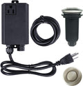 Kit de Interruptor de Aire Etoolcity para Triturador de Basura | Boton de Encendido/Apagado de Acero Inoxidable Niquel Cepillado para Fregadero