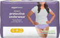 Amazon Basics - Ropa interior protectora para mujer, para incontinencia y posparto, máxima absorción, talla S, lavanda, 24 unidades, (1 paquete de 24 unidades)