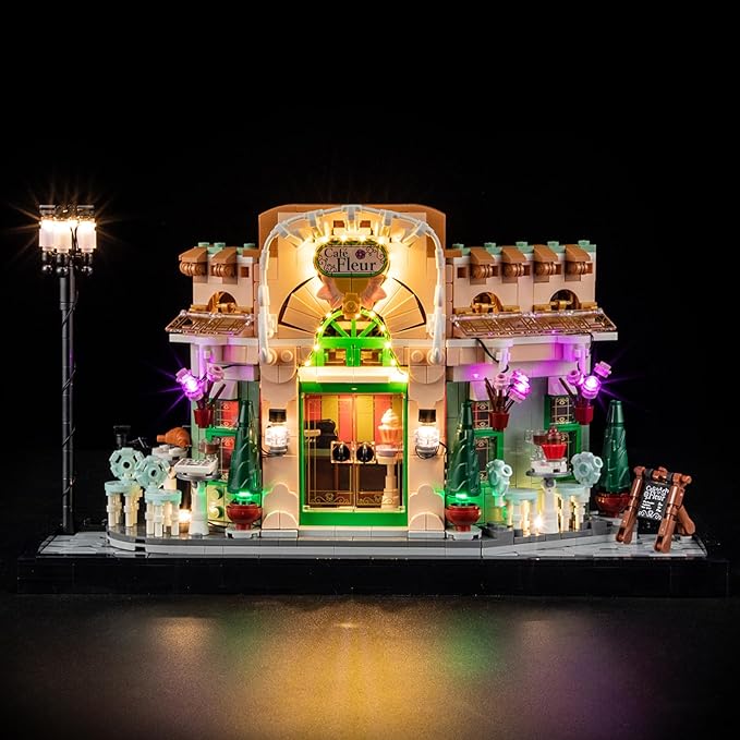 Light para Lego-10362 French Café - Kit de iluminación LED compatible con el modelo de bloques de construcción Lego, no incluye el juego de modelos
