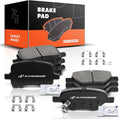 Pastillas de Freno Cerámicas Delanteras y Traseras – Compatible con Chevy Cobalt, Malibu, Pontiac G5, G6 y Saturn Aura – Kit Completo 8 Piezas