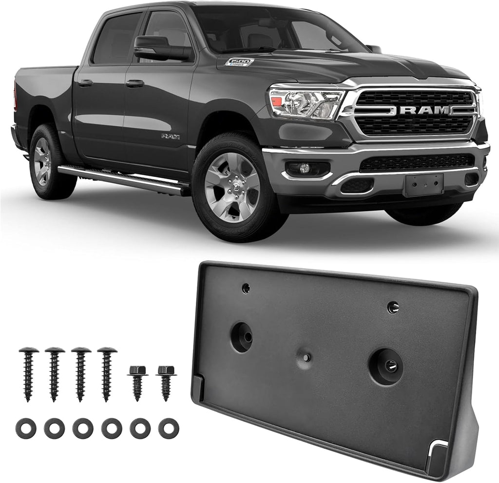 Porta Placa Delantera para Dodge Ram 1500 DT 2019-2024 – Reemplaza OE CH1068151 / 68274215AE