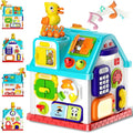 Juguetes para niños pequeños para niñas y niños de 1 año Regalos, juguetes de Navidad y de primer cumpleaños para niños de 0 a 2 años, juguetes de casa musical de aprendizaje de 20 en 1 para bebés.