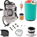 FALTAN TORNILLOS NEGROS GRANDES – Carburador YFM250 Repuesto para Yamaha Bear Tracker 250 1999-2004 (YFM250X, YFM250XH, YFM250XM) – Reemplaza # 4XE-14140-13-00
