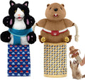RoseYouth Set de Juguetes Interactivos para Gatos, con Guante de Lucha, Karate Kitty, Catsumo y Titere, Juguete Divertido para Gatos y Gatitos de Interior