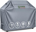 Funda para parrilla de barbacoa ZOBER de alta resistencia - 58 pulgadas, impermeable, doble capa, compatible con parrillas de gas Weber, Charbroil y ahumadores - Fundas para parrillas de gas con ventilación, asas dobles - Tela Oxford 600D, color negro