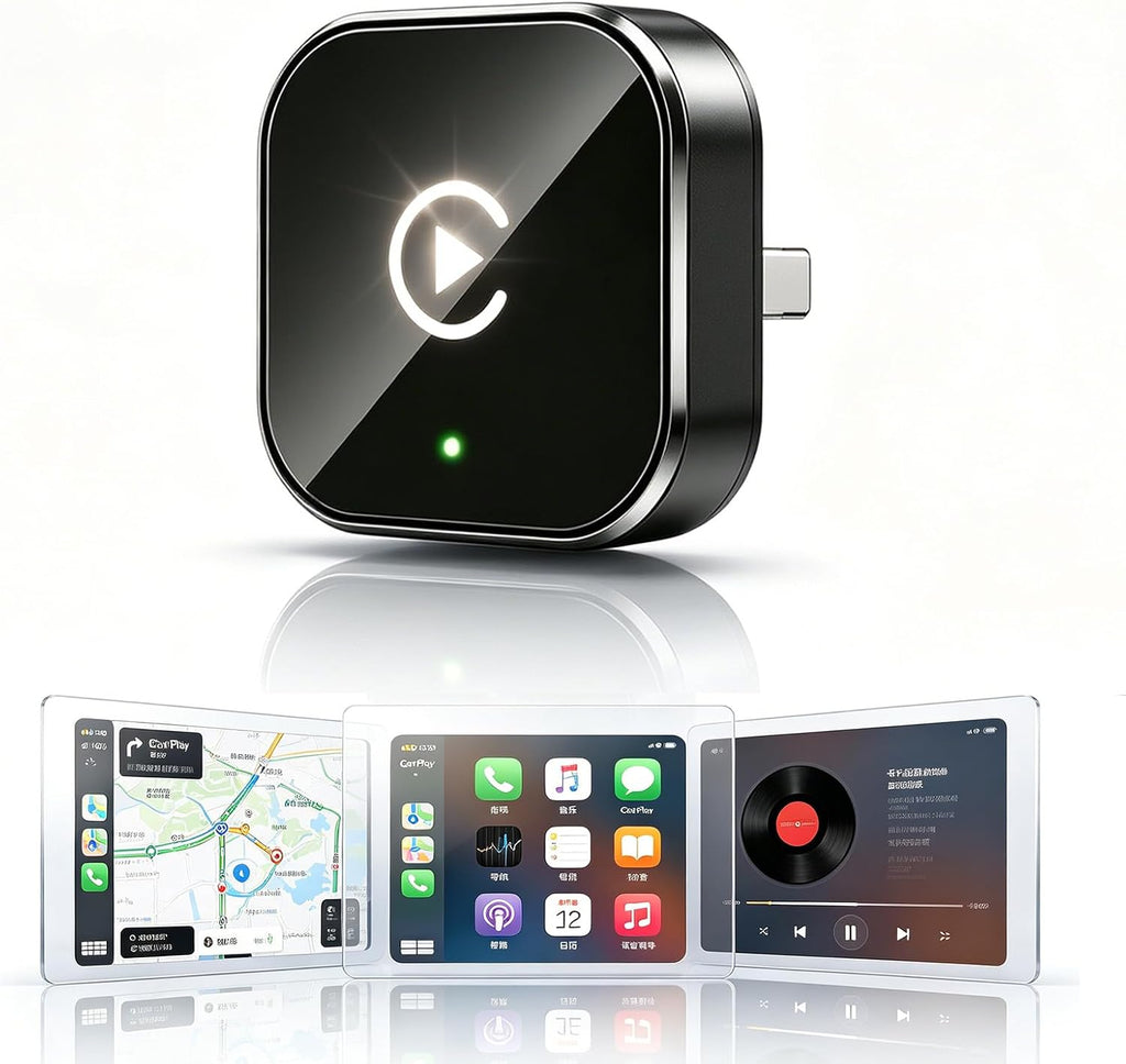 Adaptador CarPlay Inalámbrico 2026 Mejorado | Compatible con Apple iPhone y Android | Tamaño Compacto | Plug-and-Play | Conexión Rápida y Estable