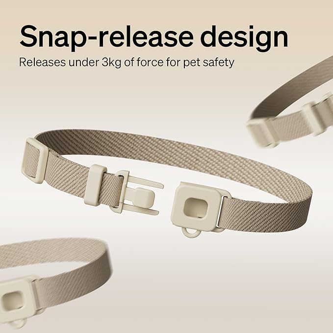 PETLIBRO Etiqueta de collar RFID mejorada para un alimentador automático RFID PLAF301 y monitoreo de aplicación inteligente Fuente de agua para gatos múltiples PLWF305, sensor de collar ligero y compacto con diseño de liberación a presión