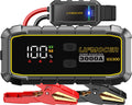Arrancador portátil GS300 de 3000 A para baterías de coche de hasta 10 L de gasolina y 8 L de diésel. Arrancador de 12 V y 59,2 Wh con estuche de almacenamiento, carga rápida USB y pantalla LCD para motocicletas y camiones. 