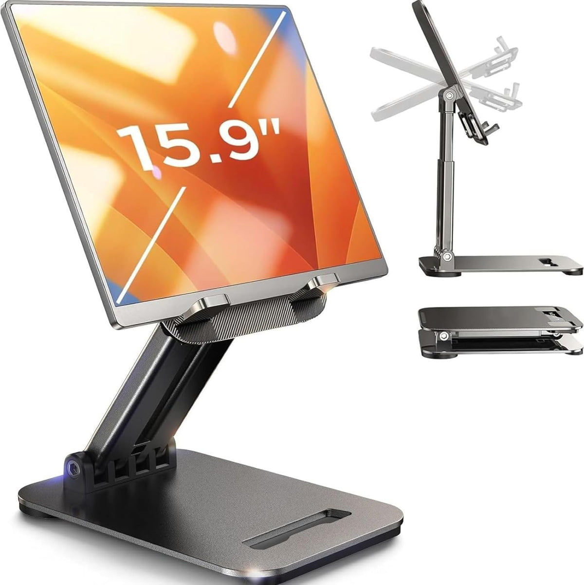 Soporte de Tablet e iPad LISEN para Escritorio — Portátil, Ajustable, Compatible iPad A16 y Nintendo Switch