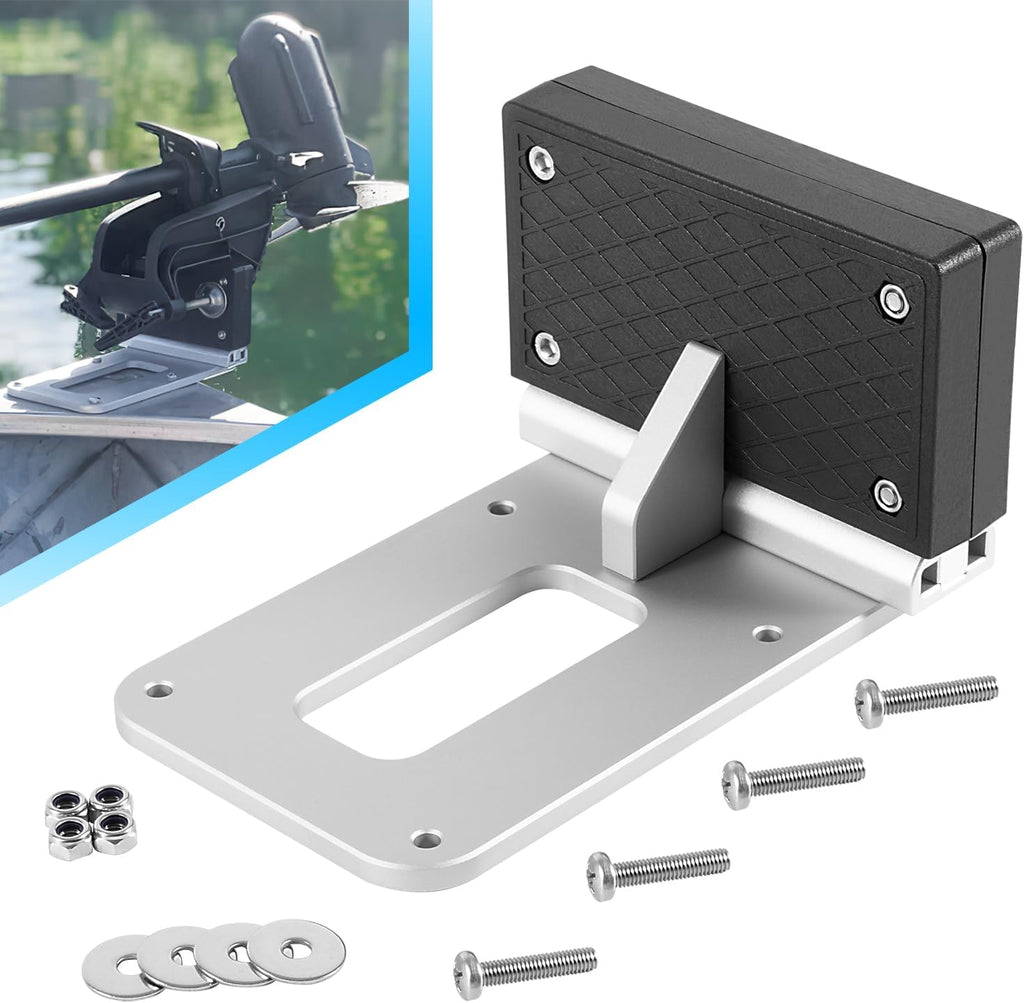Soporte universal para motor de arrastre en el espejo de popa para kayaks/soporte para motor de kayak, ajuste universal para cualquier embarcación con popa plana, solo para motores de arrastre eléctricos, no para motores fuera de borda de ningún tamaño.