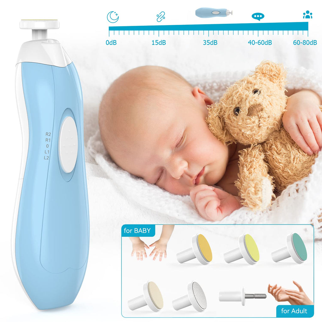 Kit de cuidado de la salud y aseo del bebé 18 en 1 Juego de recortadora de uñas eléctrica para bebés Lupantte Kit de cuidado de guardería, dispensador de medicamentos, peine para bebés