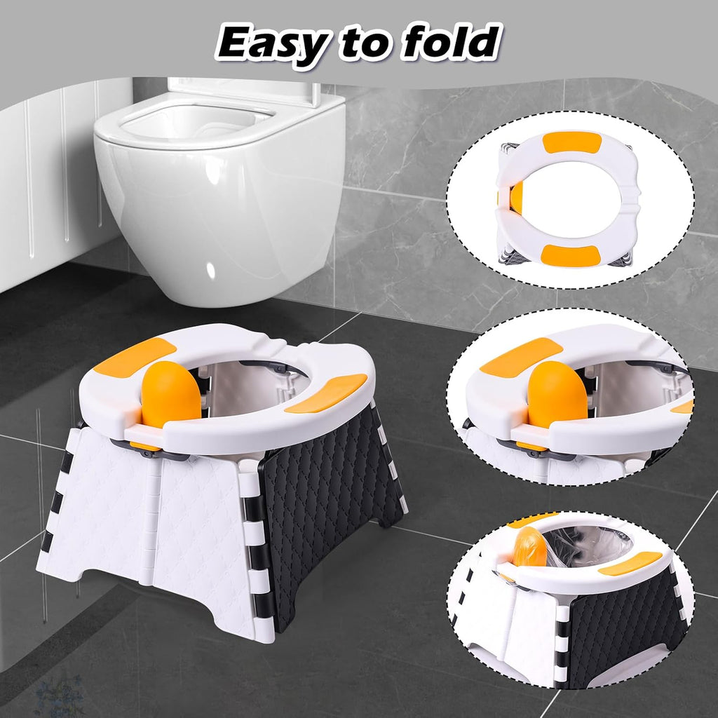 Orinal de viaje para niños pequeños, orinal portátil plegable