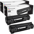 Cartucho de tóner compatible LD de repuesto para Canon 125 3484B001AA (negro, paquete de 2). Compatible con impresoras Canon ImageClass: LBP6000, LBP6030w y MF3010. 