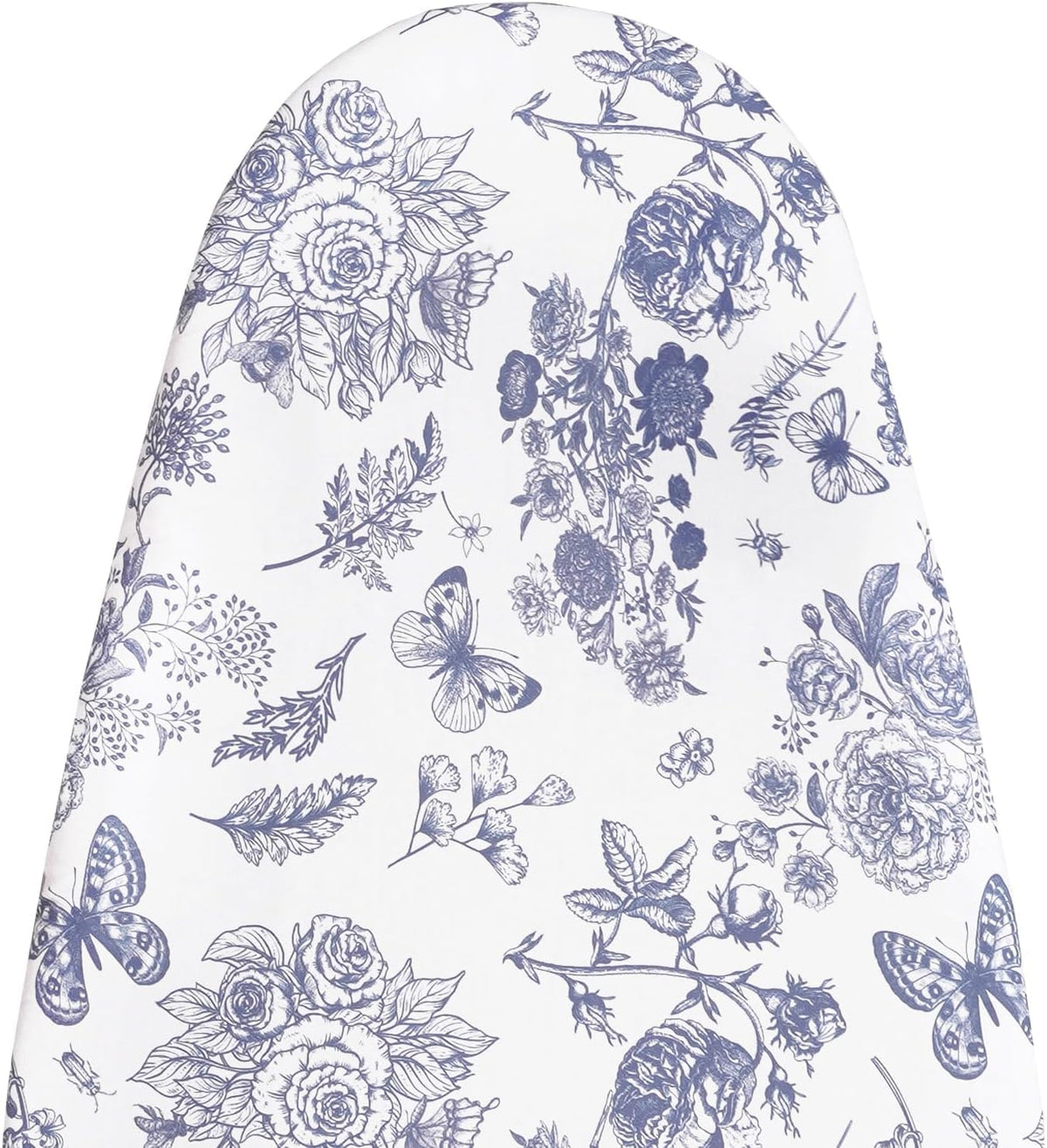 MinoCino Funda  para Tabla de Planchar 15x54 | Con Fieltro Acolchado de 6mm | Cordon Ajustable | Cierres de Gancho y Bucle | Estampado Floral y Mariposas