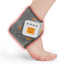 Masajeador de tobillo inalámbrico con calor, almohadilla térmica recargable de 17 a 14 cm para tendinitis de Aquiles y fascitis plantar, 3 modos de vibración, 3 niveles de calor, apagado automático (1 unidad).