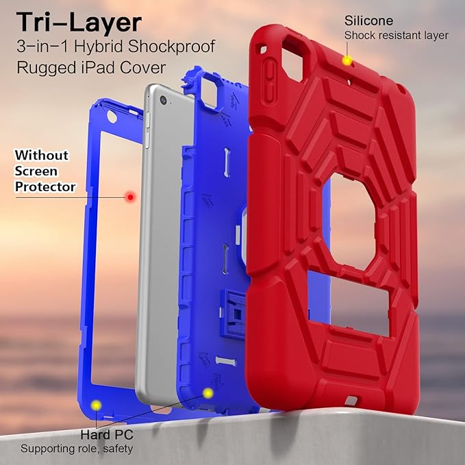 Grifobes – Funda iPad mini 5/4 (2019/2015) | Resistente a Golpes Heavy Duty | Con Soporte | 7.9" | Para Niños